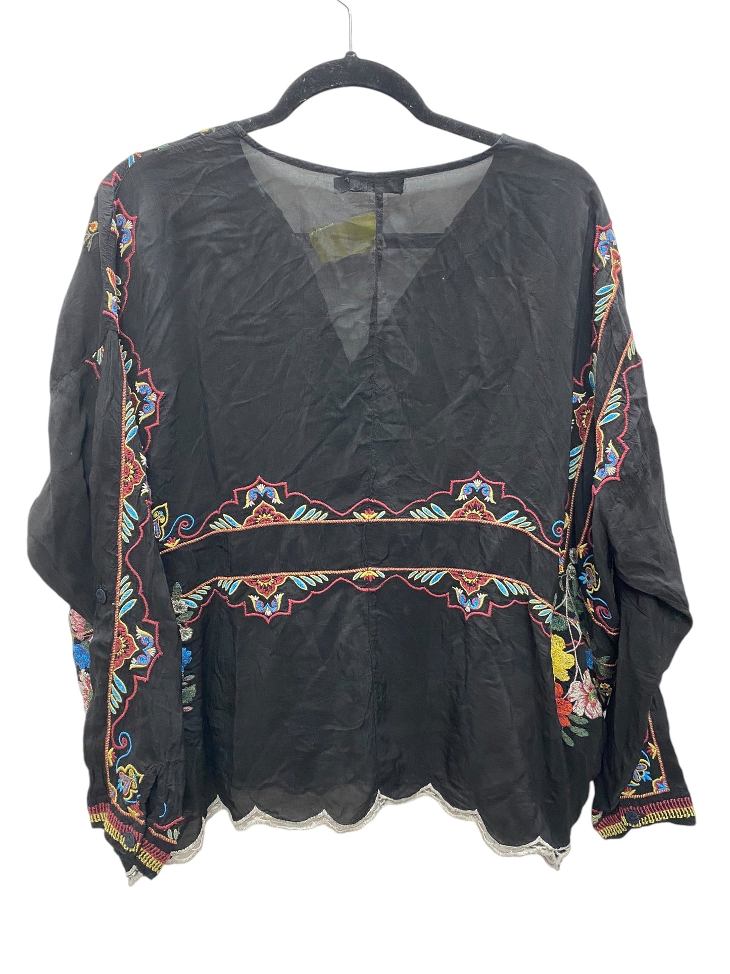 Top Long Sleeve By Johnny Was In Black, Size: Xs