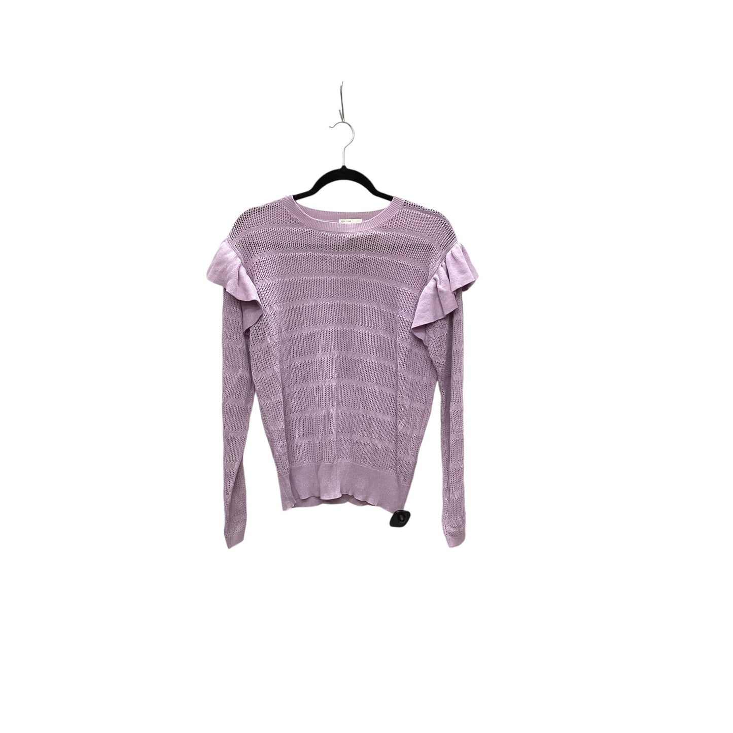 Top Long Sleeve By Cato In Purple, Size: L