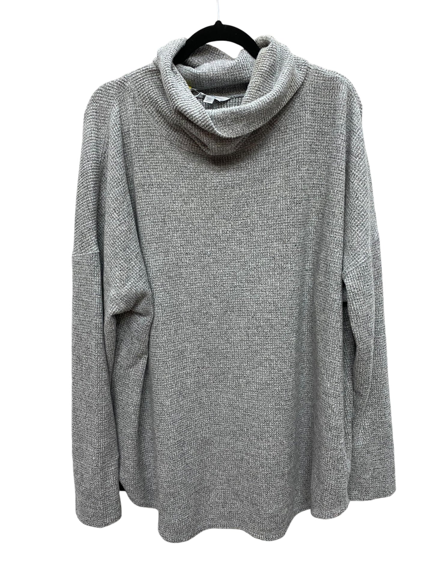 Top Long Sleeve By Time And Tru In Grey, Size: 2x