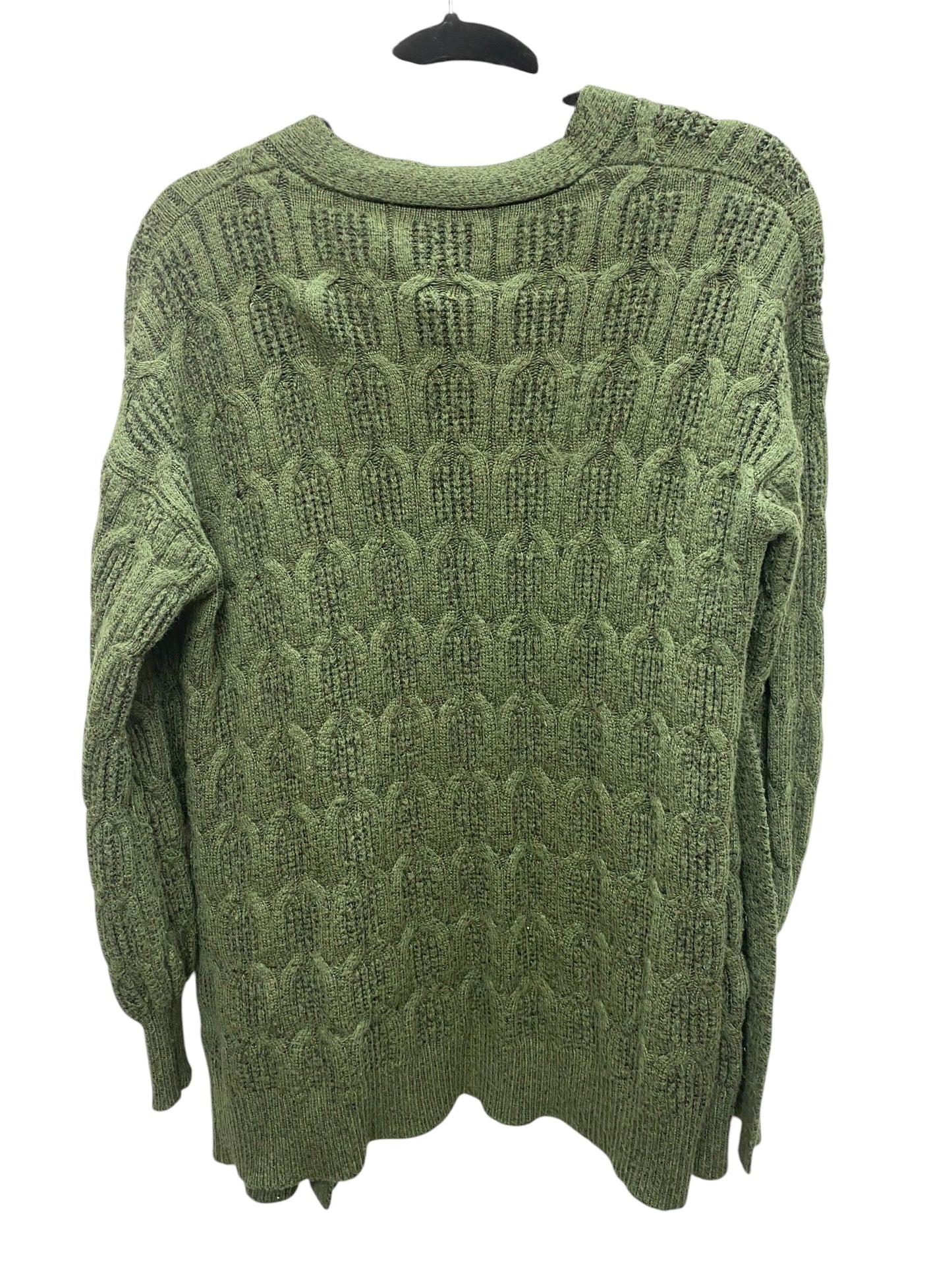 Sweater Cardigan By Time And Tru In Green, Size: L