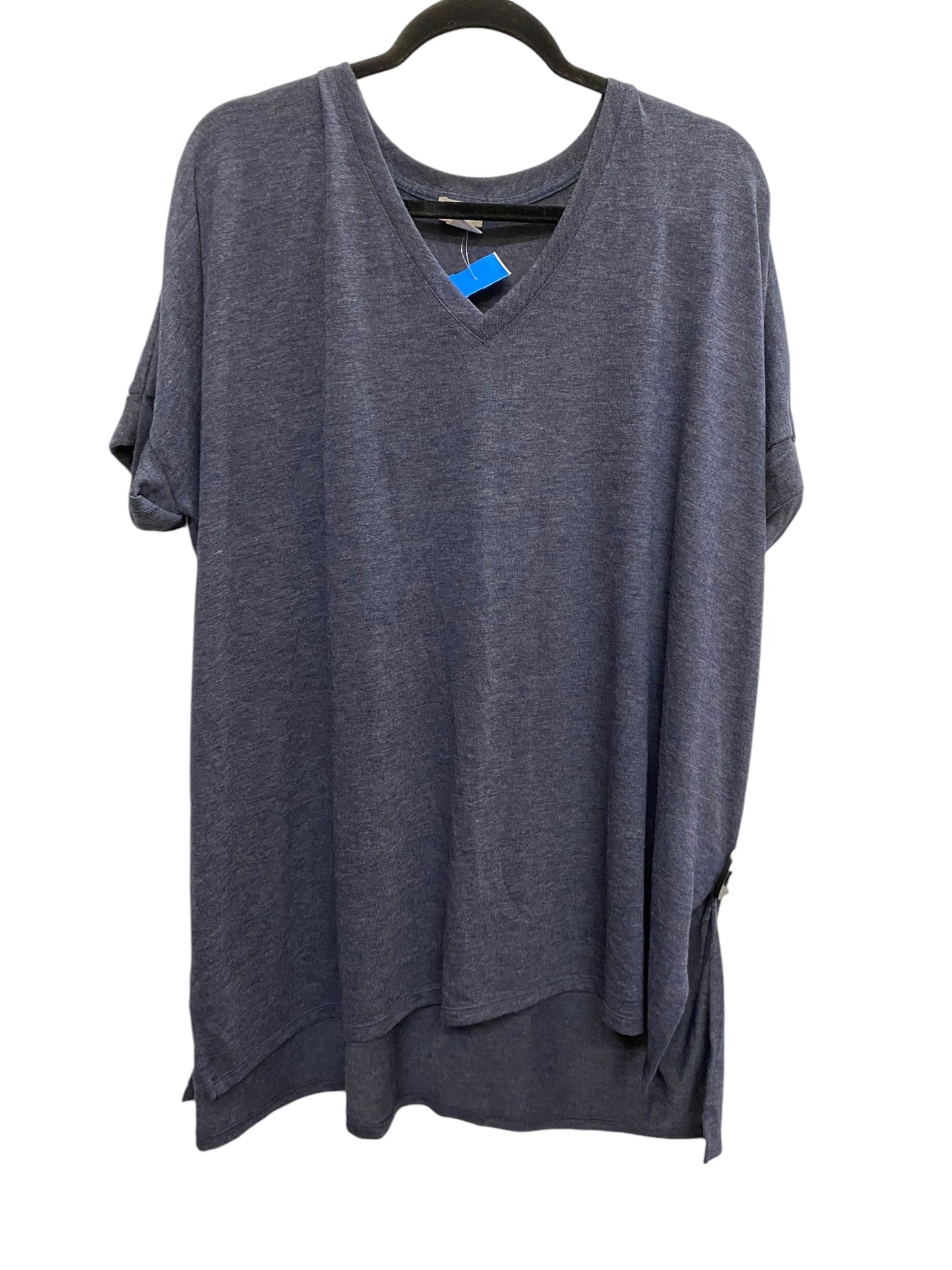 Top Short Sleeve Basic By Chicos In Blue, Size: M