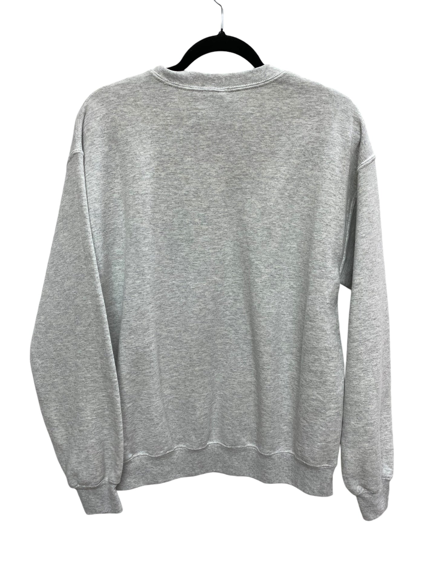 Sweatshirt Crewneck By Gildan In Grey, Size: M