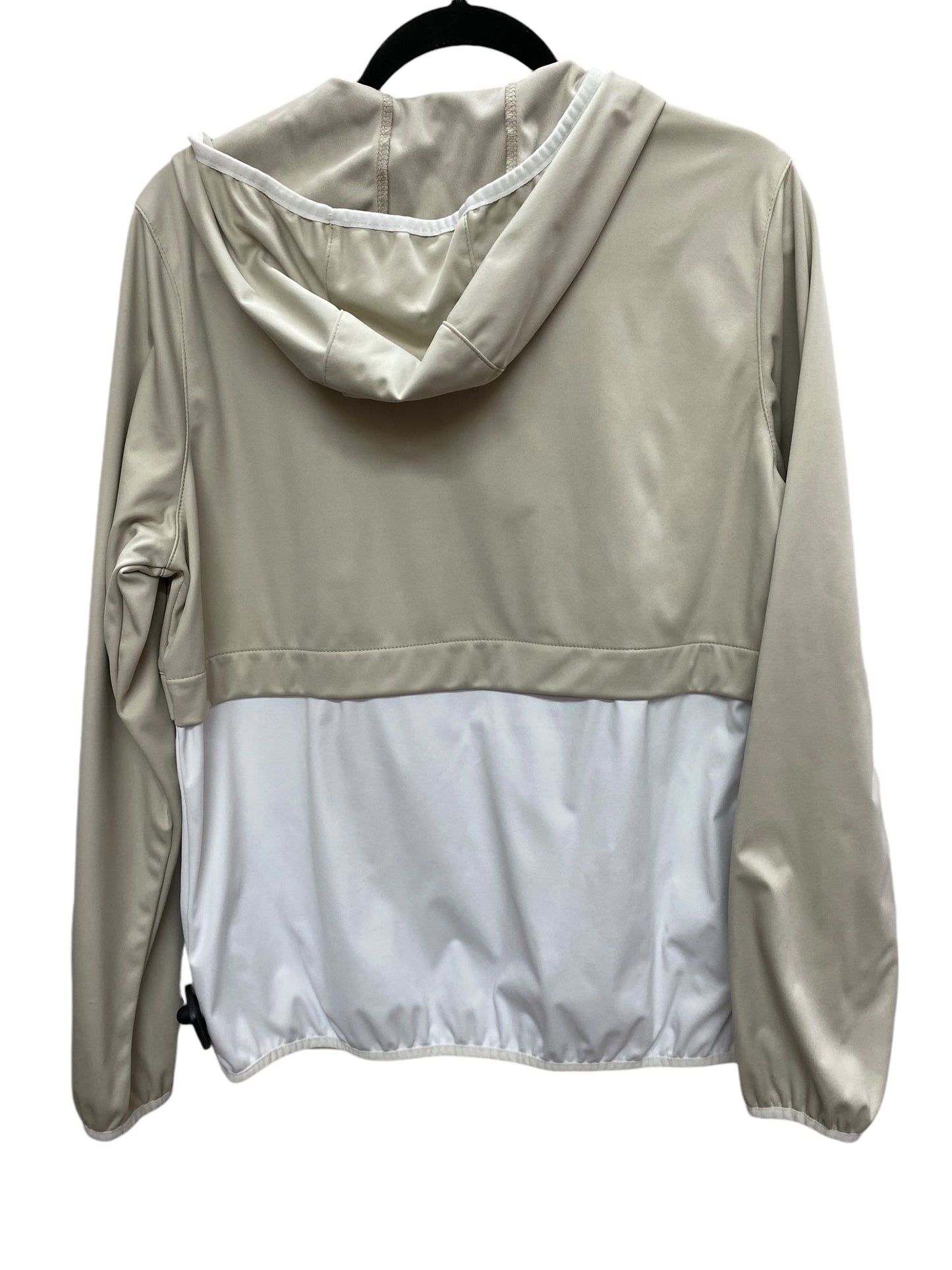 Jacket Windbreaker By New Balance In Tan, Size: L