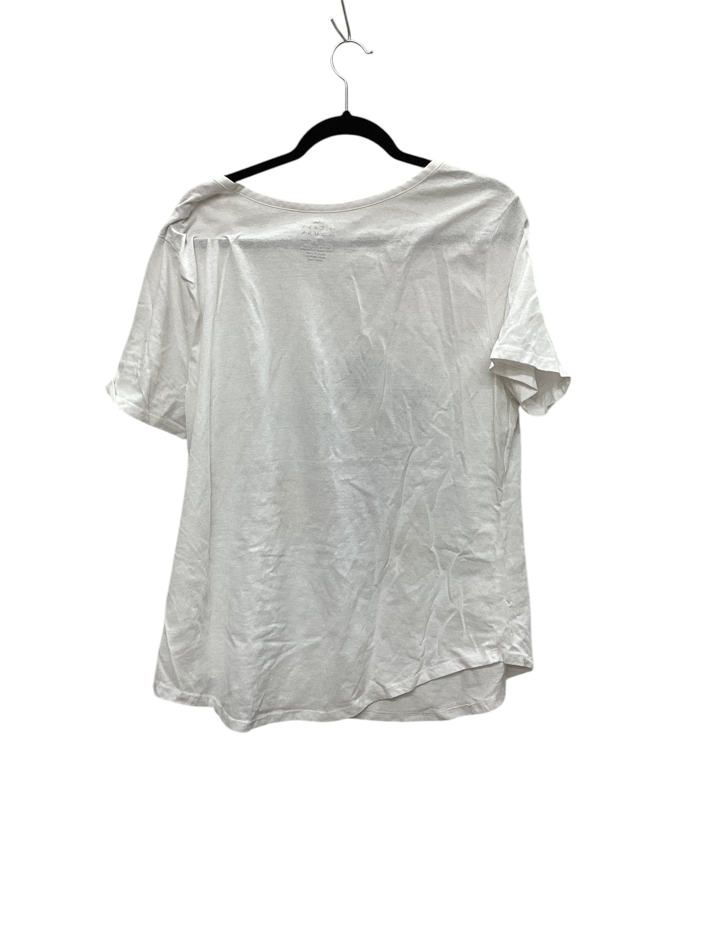 Top Short Sleeve Basic By Disney Store In White, Size: 3x