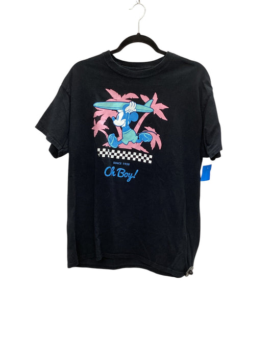 Top Short Sleeve Basic By Disney Store In Black, Size: L