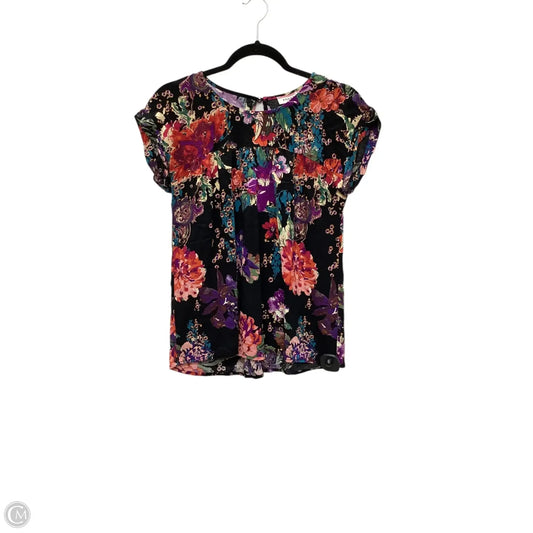 Top Sleeveless By Andree By Unit In Floral Print, Size: S