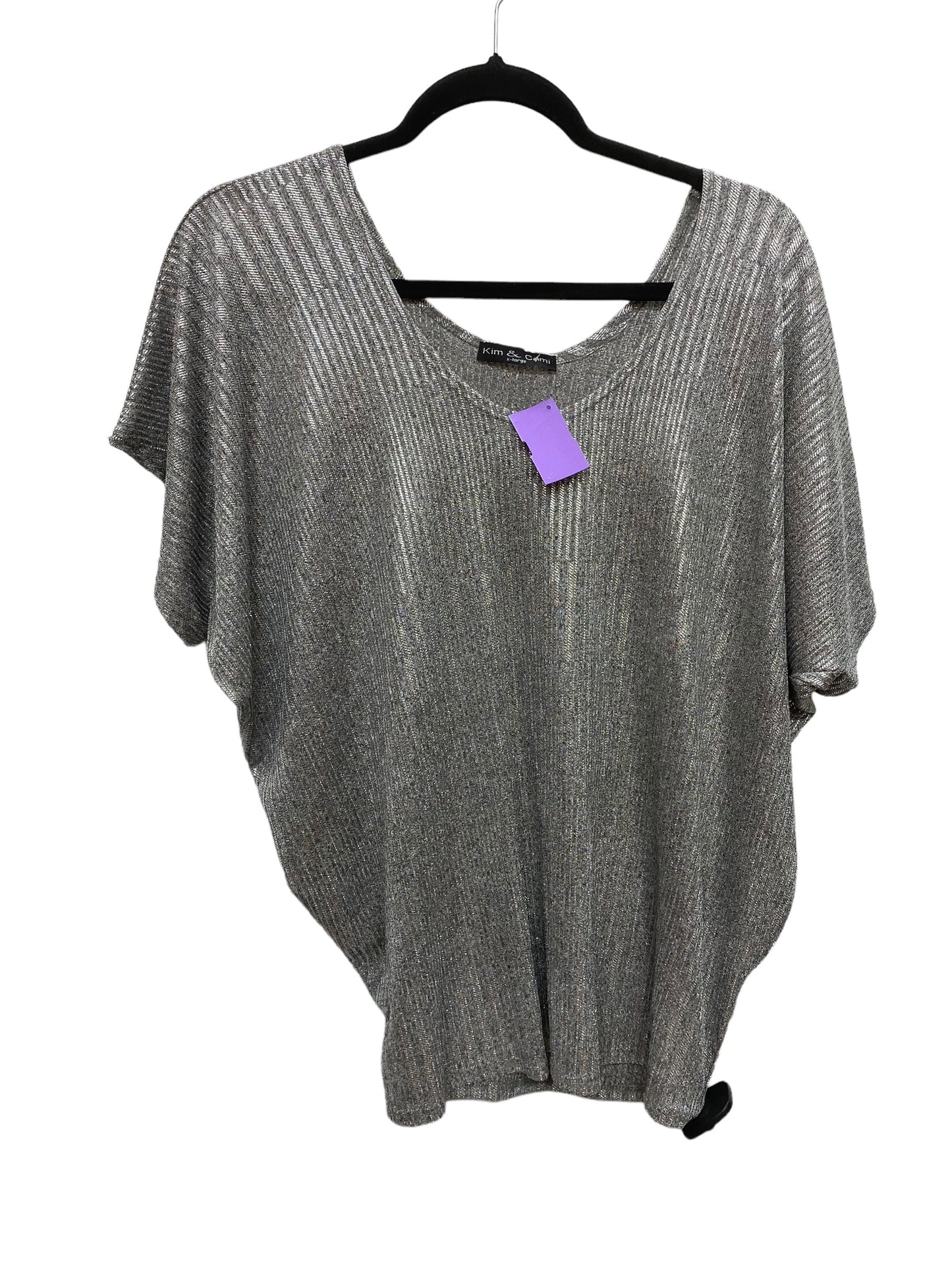 Top Short Sleeve By Kim & Cami  Size: Xl