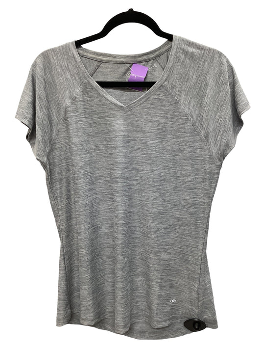 Grey Athletic Top Short Sleeve Clothes Mentor, Size L