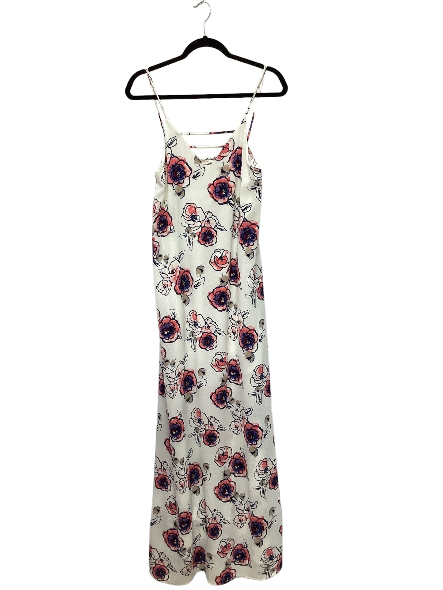 Floral Print Dress Casual Maxi Entro, Size S