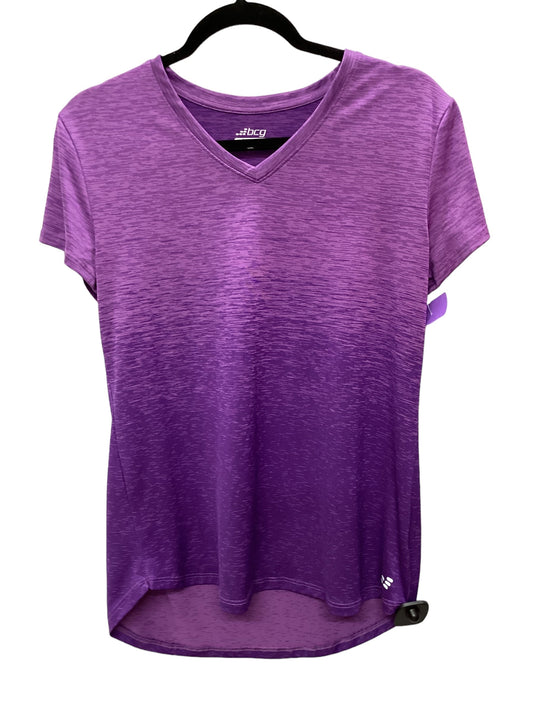 Purple Athletic Top Short Sleeve Bcg, Size M