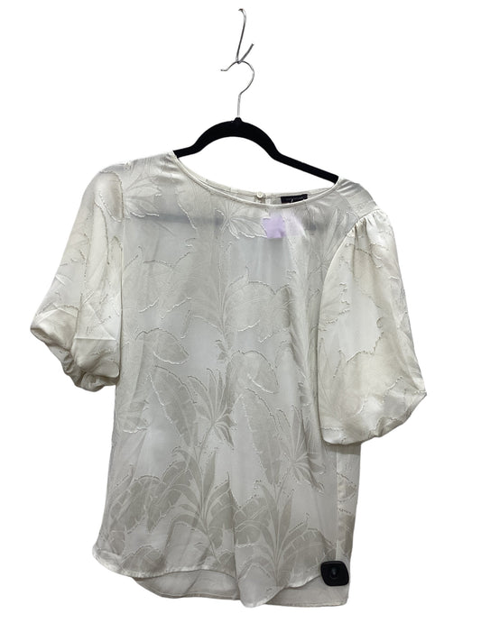 Cream Top Short Sleeve Ann Taylor, Size Xs