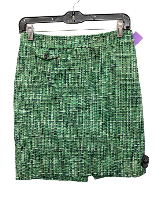 Green Skirt Mini & Short J. Crew, Size 0