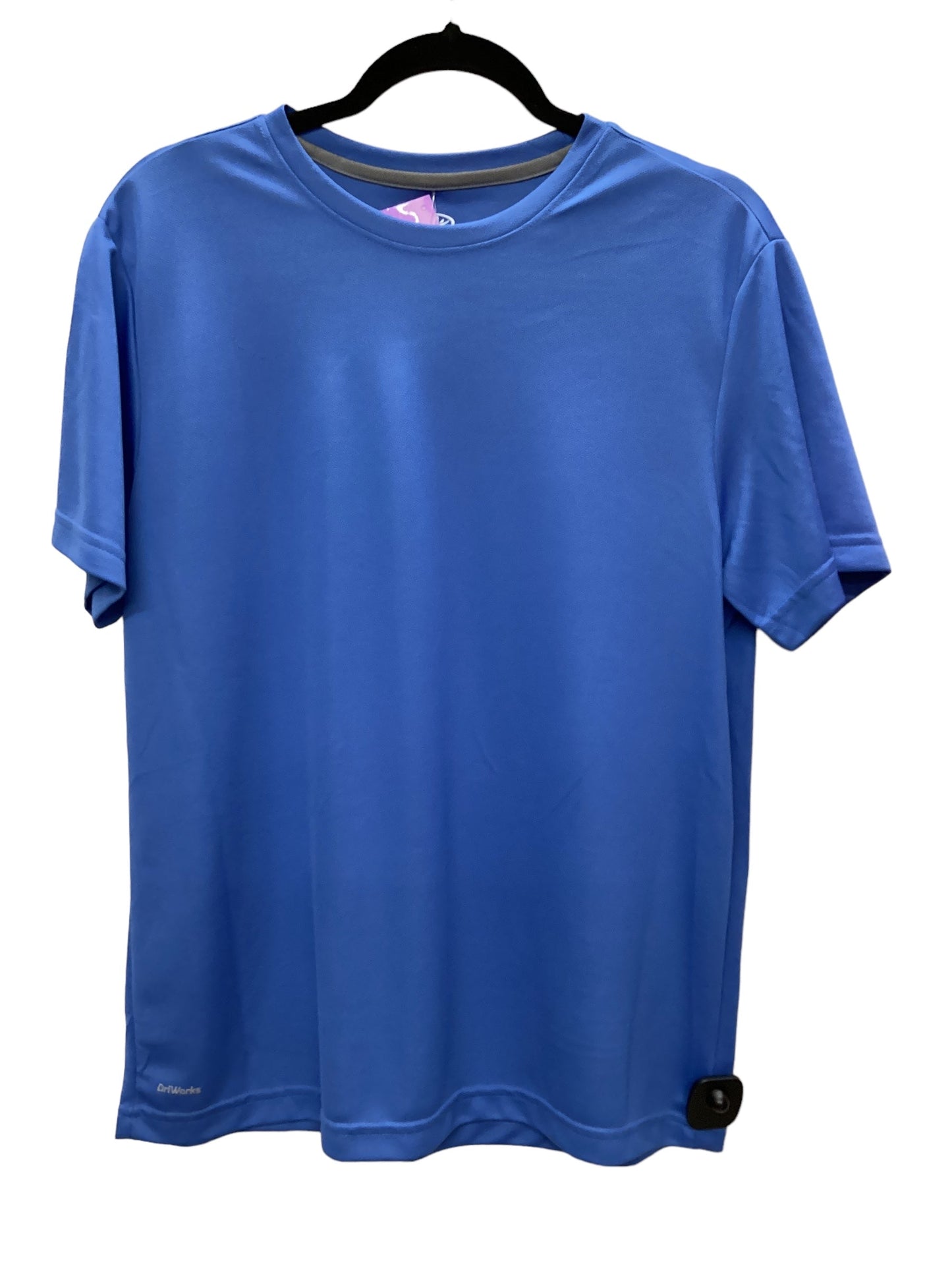 Blue Athletic Top Short Sleeve Athletic Works, Size M