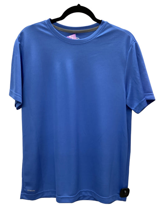 Blue Athletic Top Short Sleeve Athletic Works, Size M