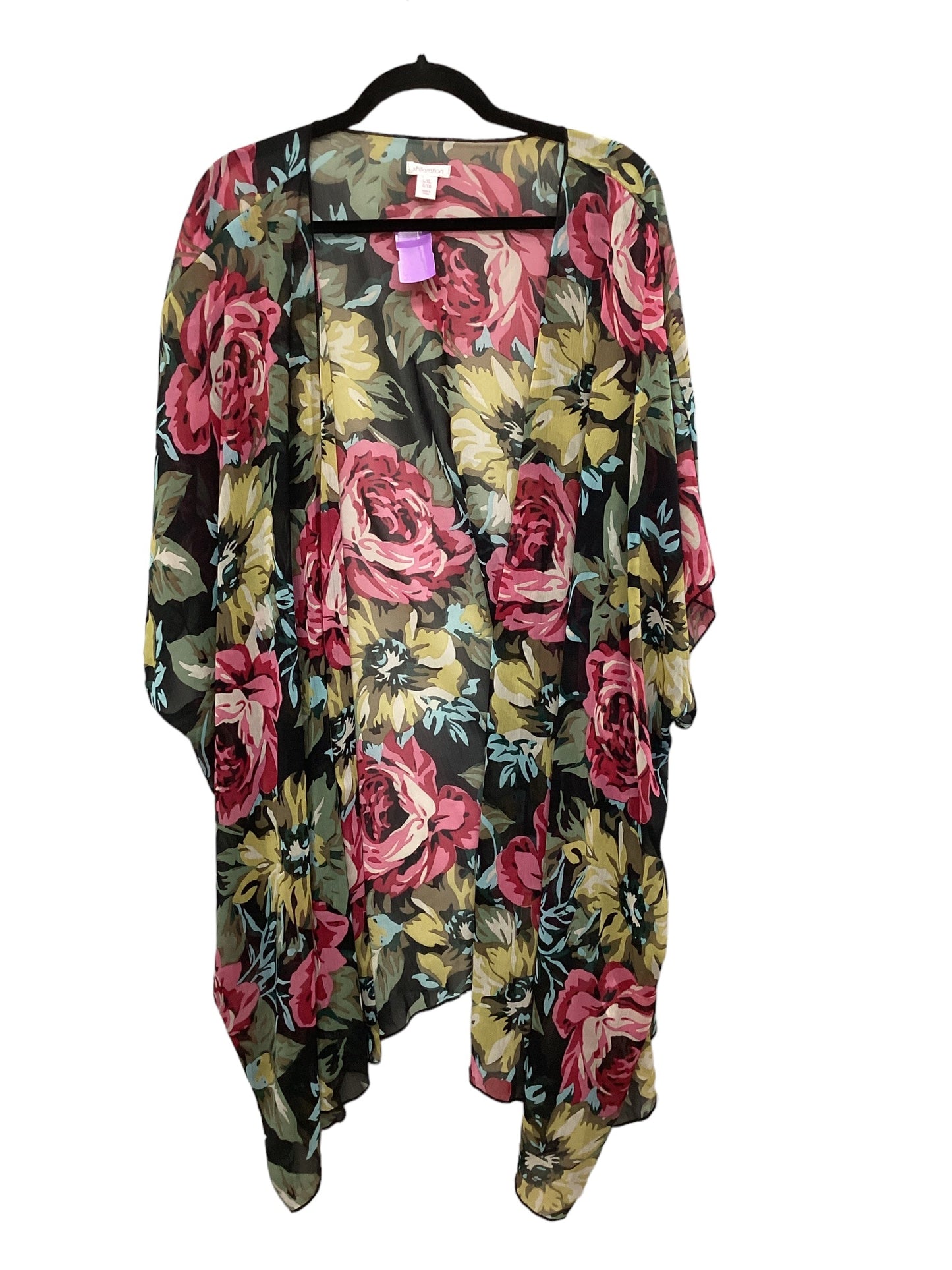 Multi-colored Kimono Xhilaration, Size Xl