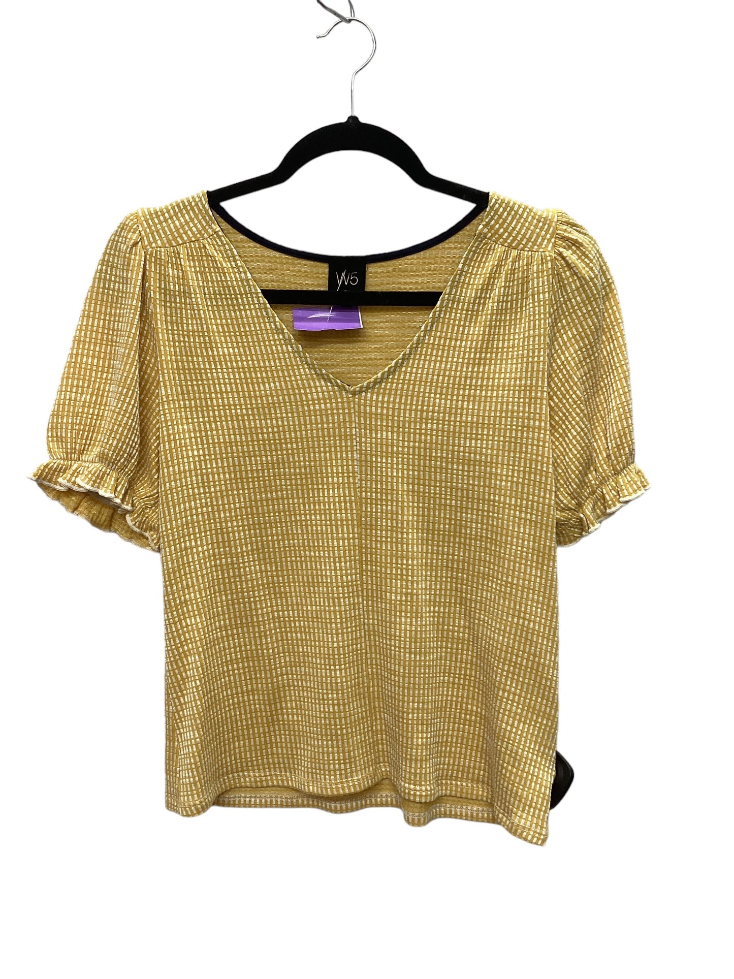 Yellow Top Short Sleeve W5, Size M