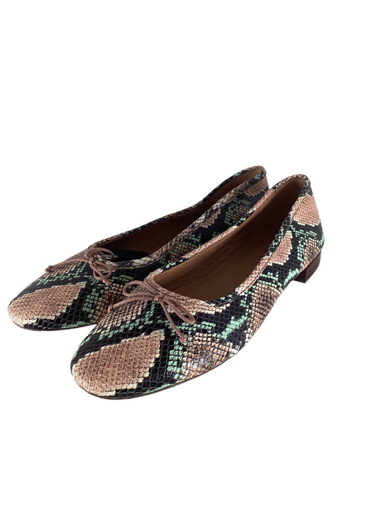Snakeskin Print Shoes Flats Madewell, Size 9.5