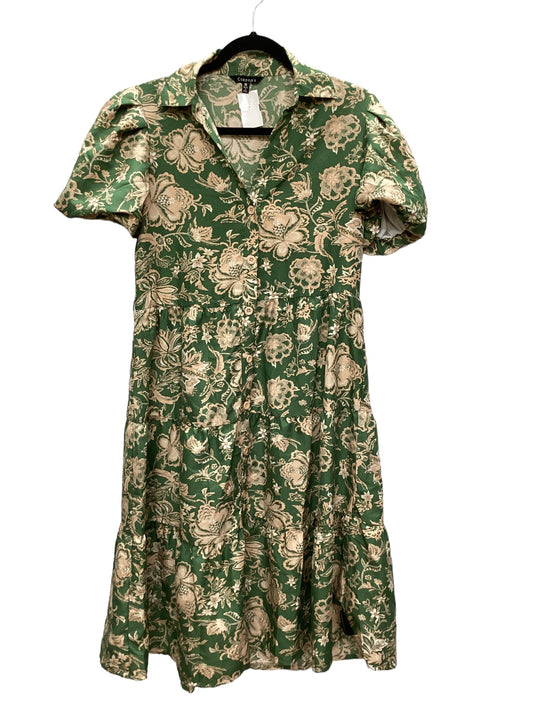 Green Dress Casual Maxi Clothes Mentor, Size M