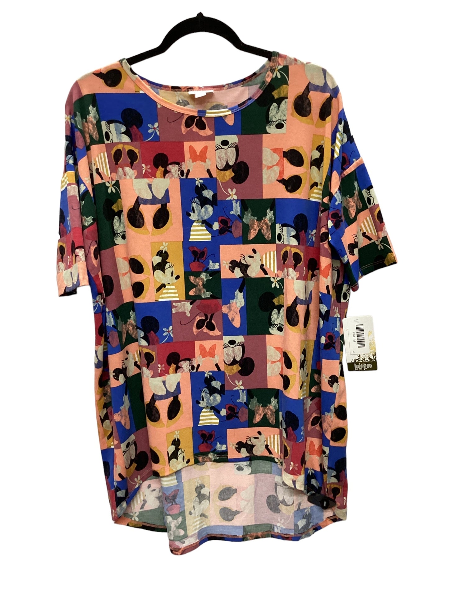 Multi-colored Top Short Sleeve Lularoe, Size M