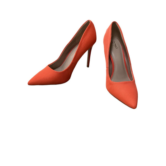 Orange Shoes Heels Stiletto Mix No 6, Size 11