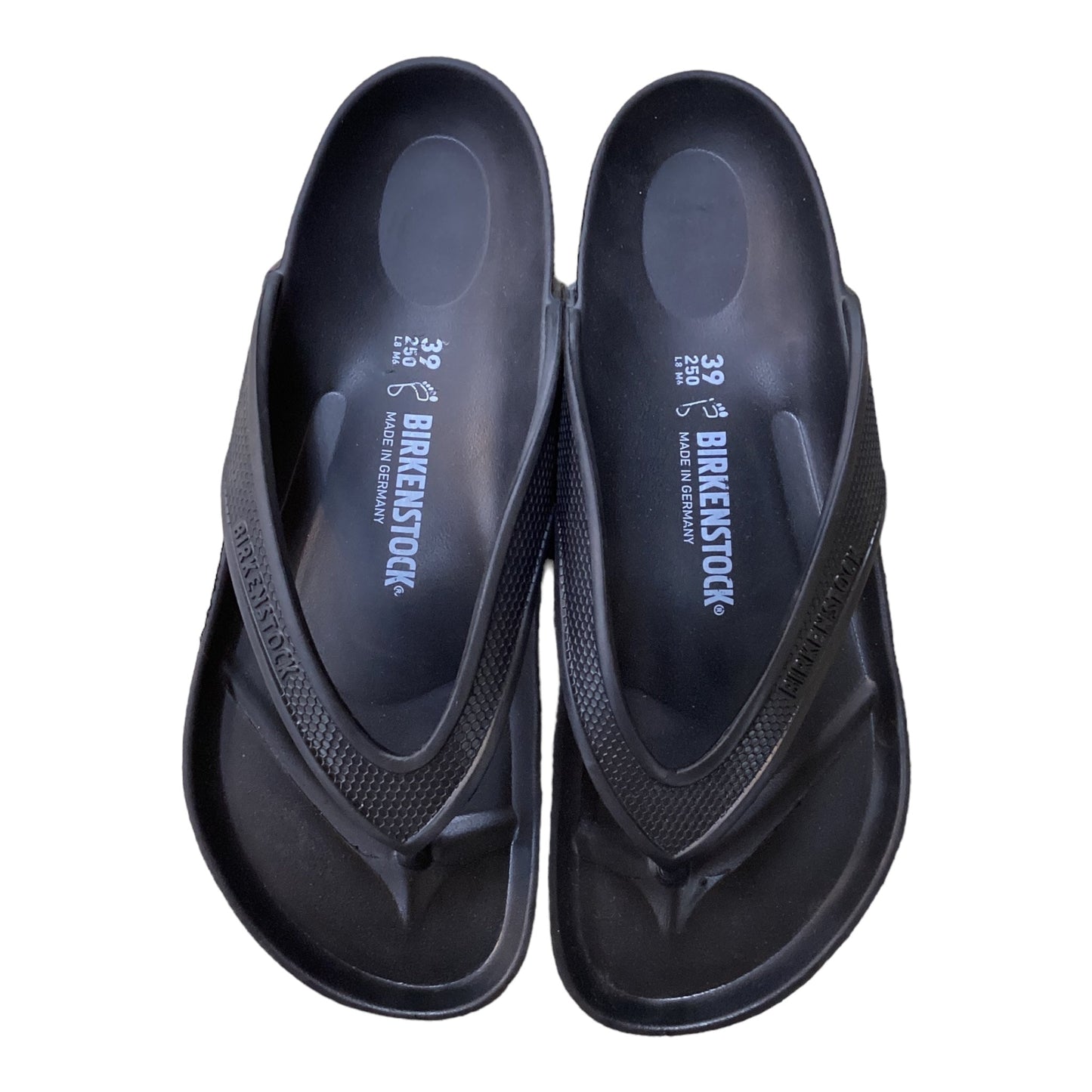 Black Sandals Flip Flops Birkenstock, Size 8