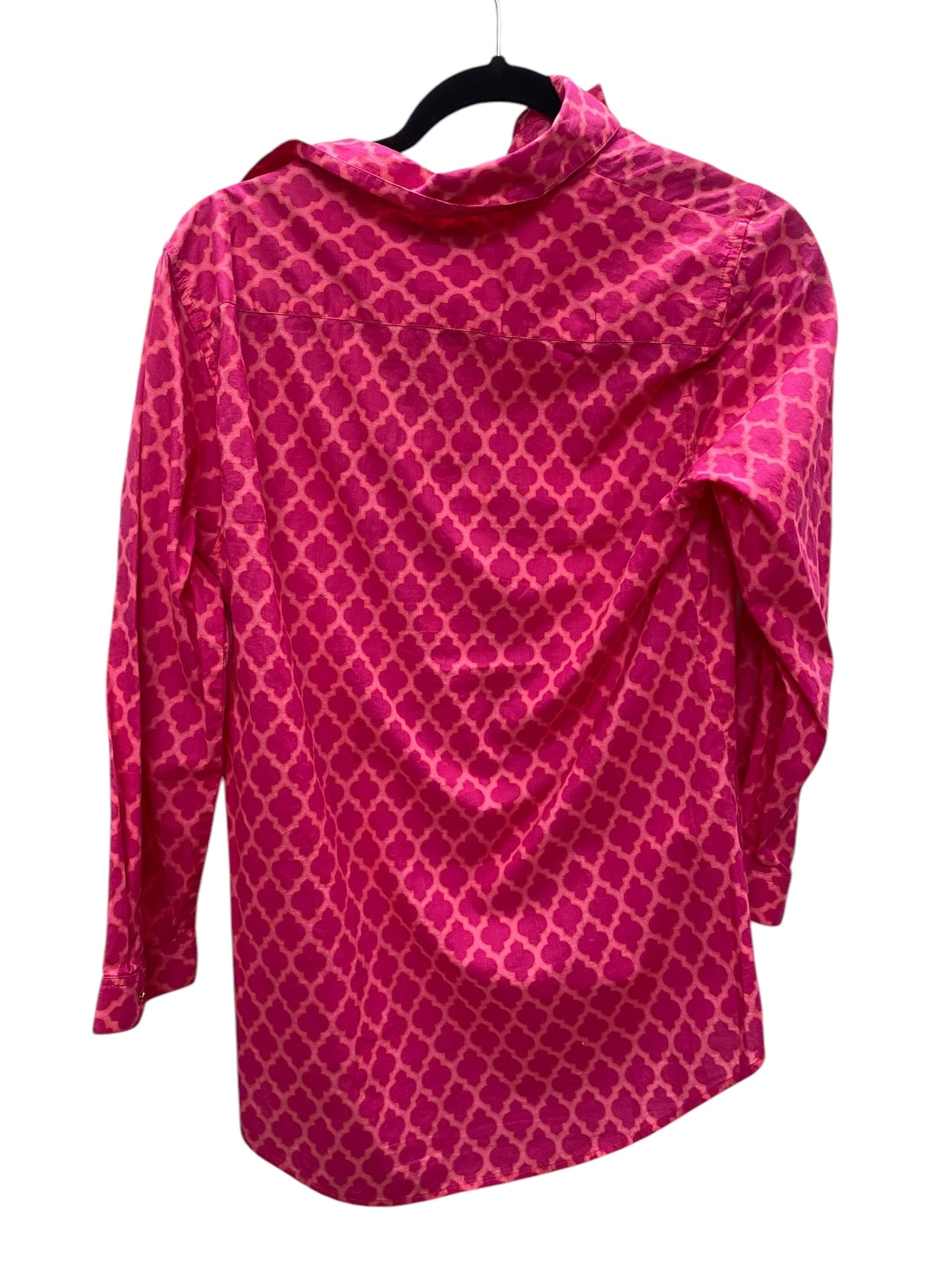 Top Long Sleeve By Lands End In Pink, Size: 6long