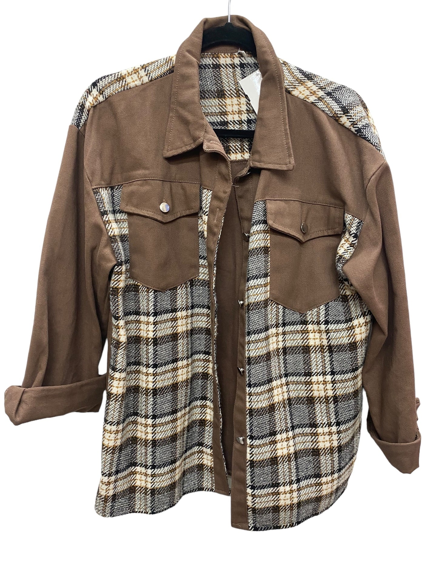 Brown Jacket Shirt Cme, Size L