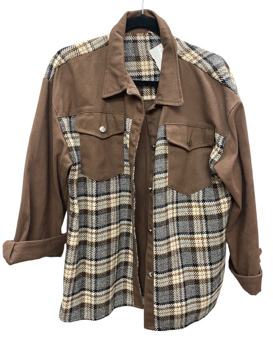 Brown Jacket Shirt Cme, Size L