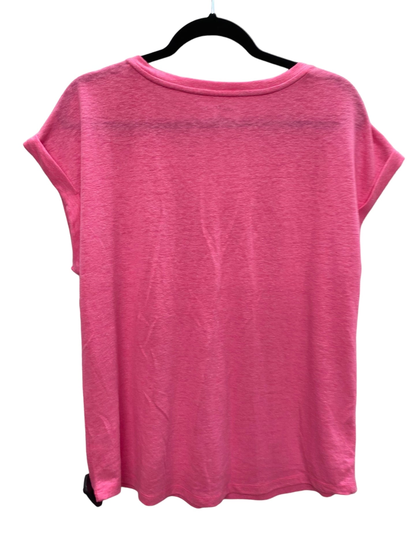 Pink Top Short Sleeve Basic Talbots, Size L