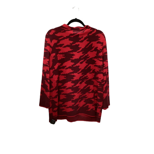 Sweater By Chicos In Red, Size: 3