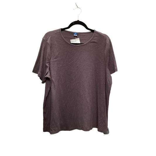 Top Short Sleeve Basic By Old Navy In Purple, Size: Xl