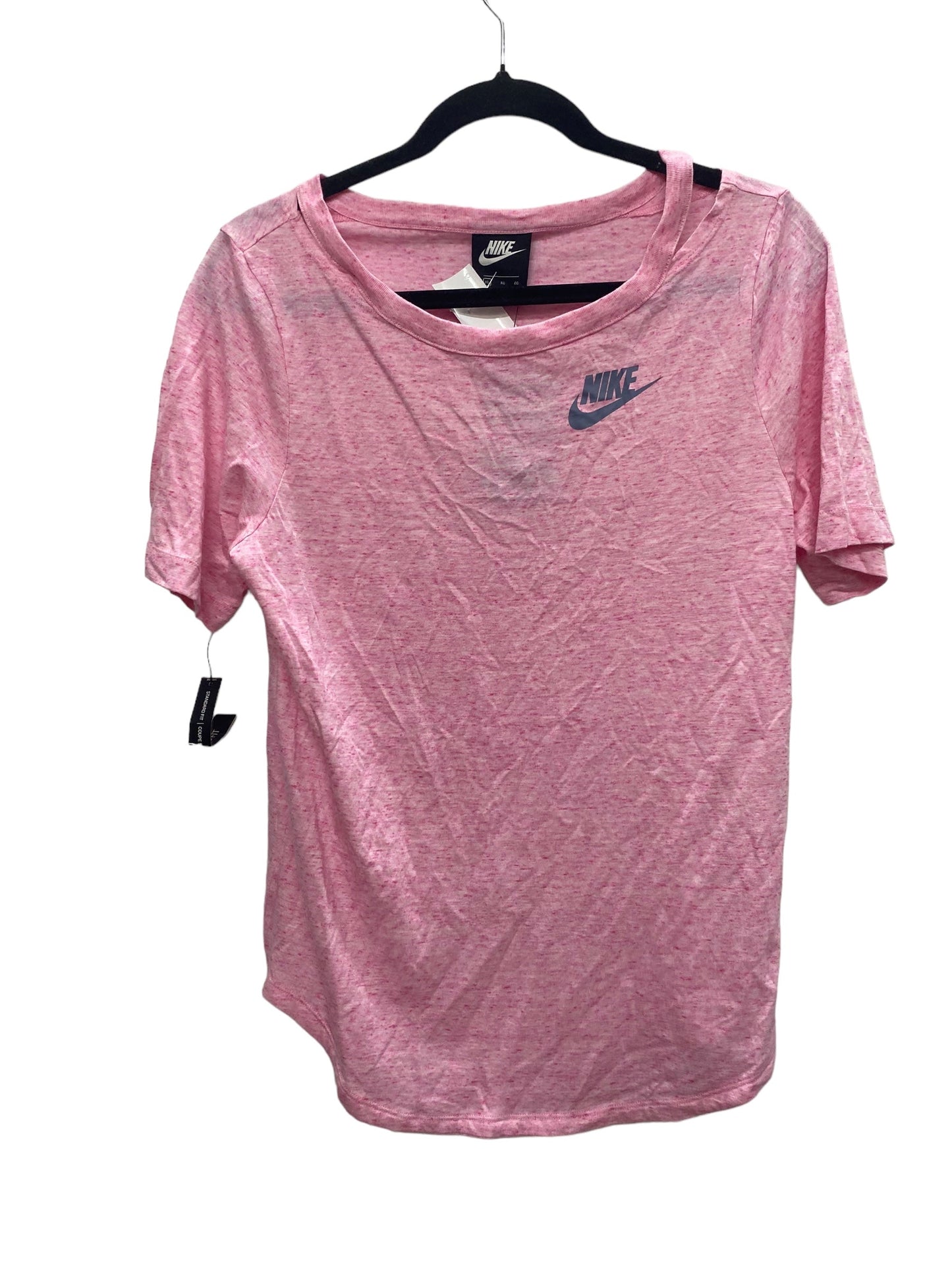 Athletic Top Short Sleeve By Nike Apparel In Pink, Size: Xl