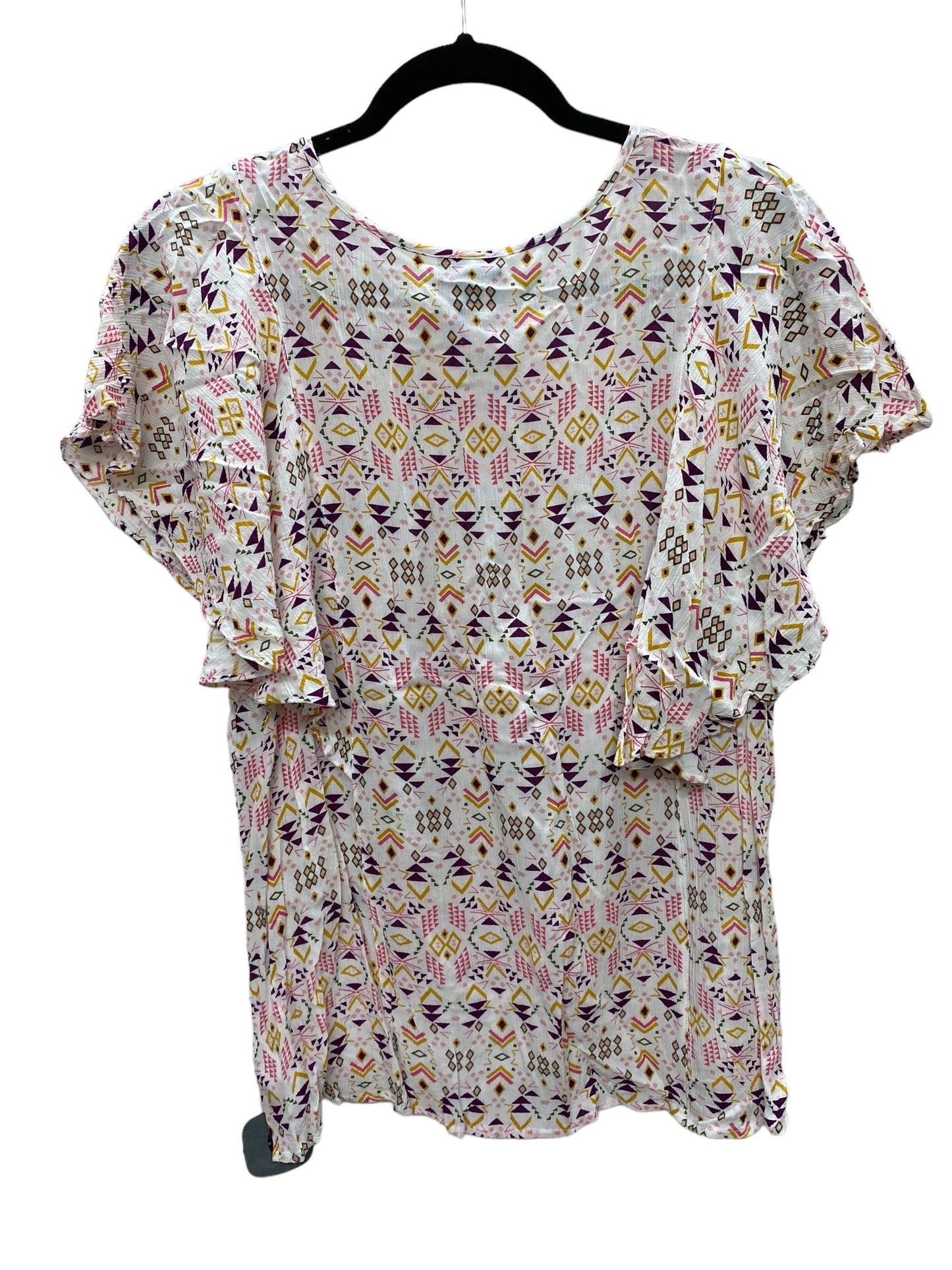 Top Short Sleeve By Ana In Multi-colored, Size: Xl