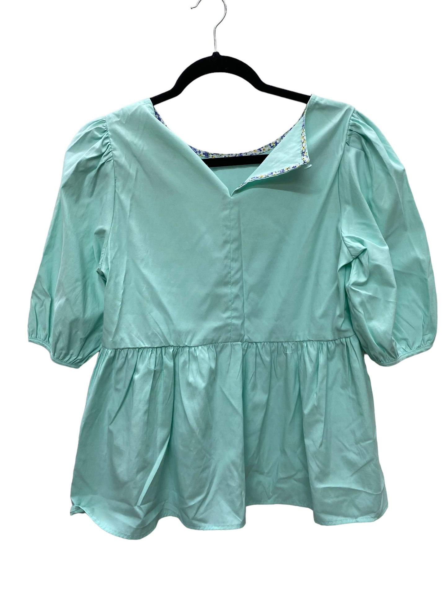 Top Short Sleeve By Umgee In Blue, Size: S