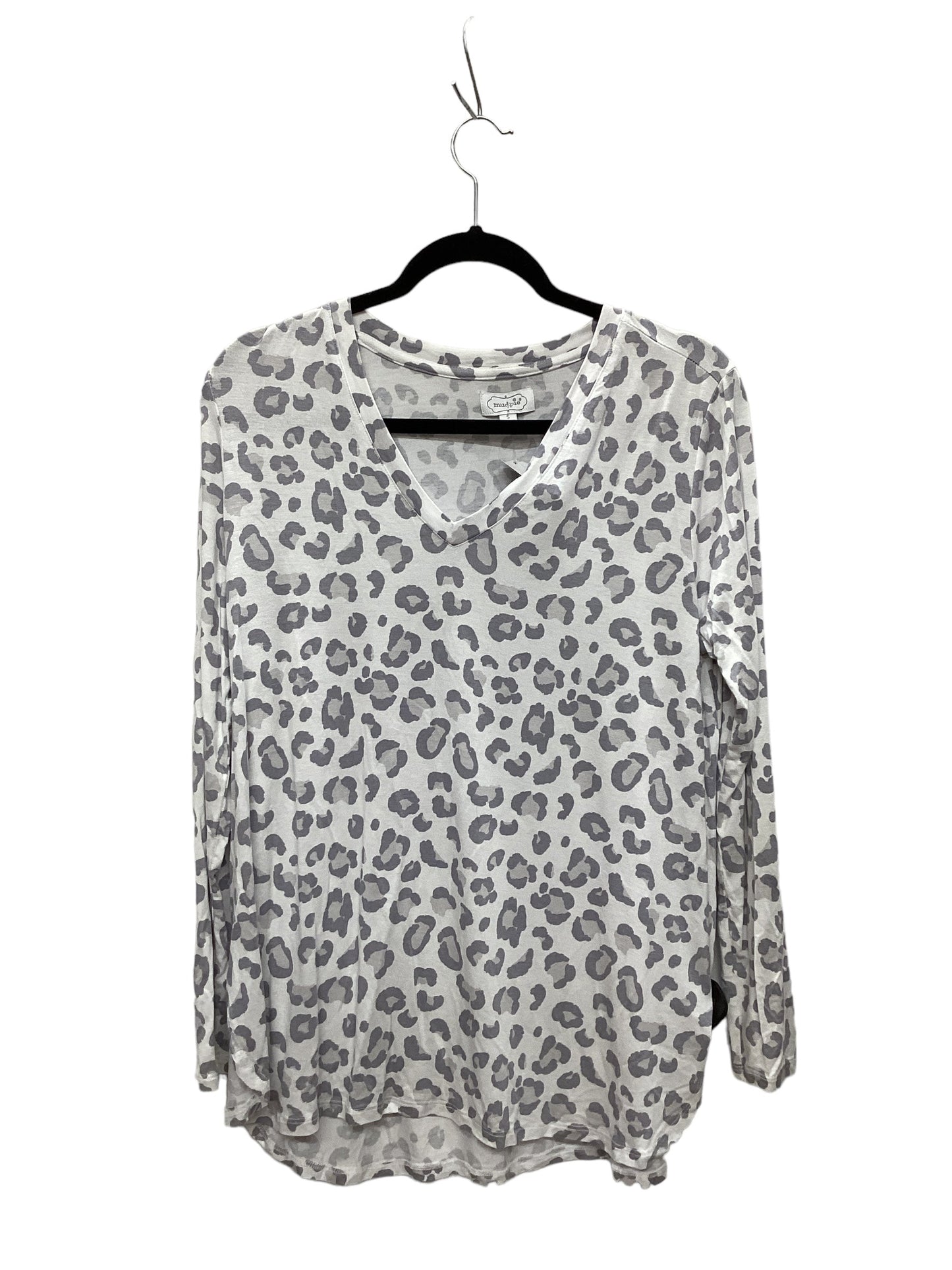 Top Long Sleeve By Mudpie In Animal Print, Size: S