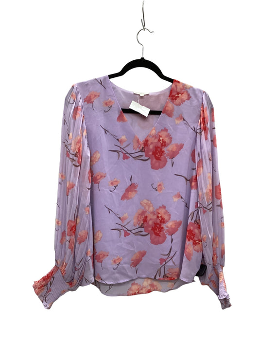 Top Long Sleeve By Entro In Purple, Size: S