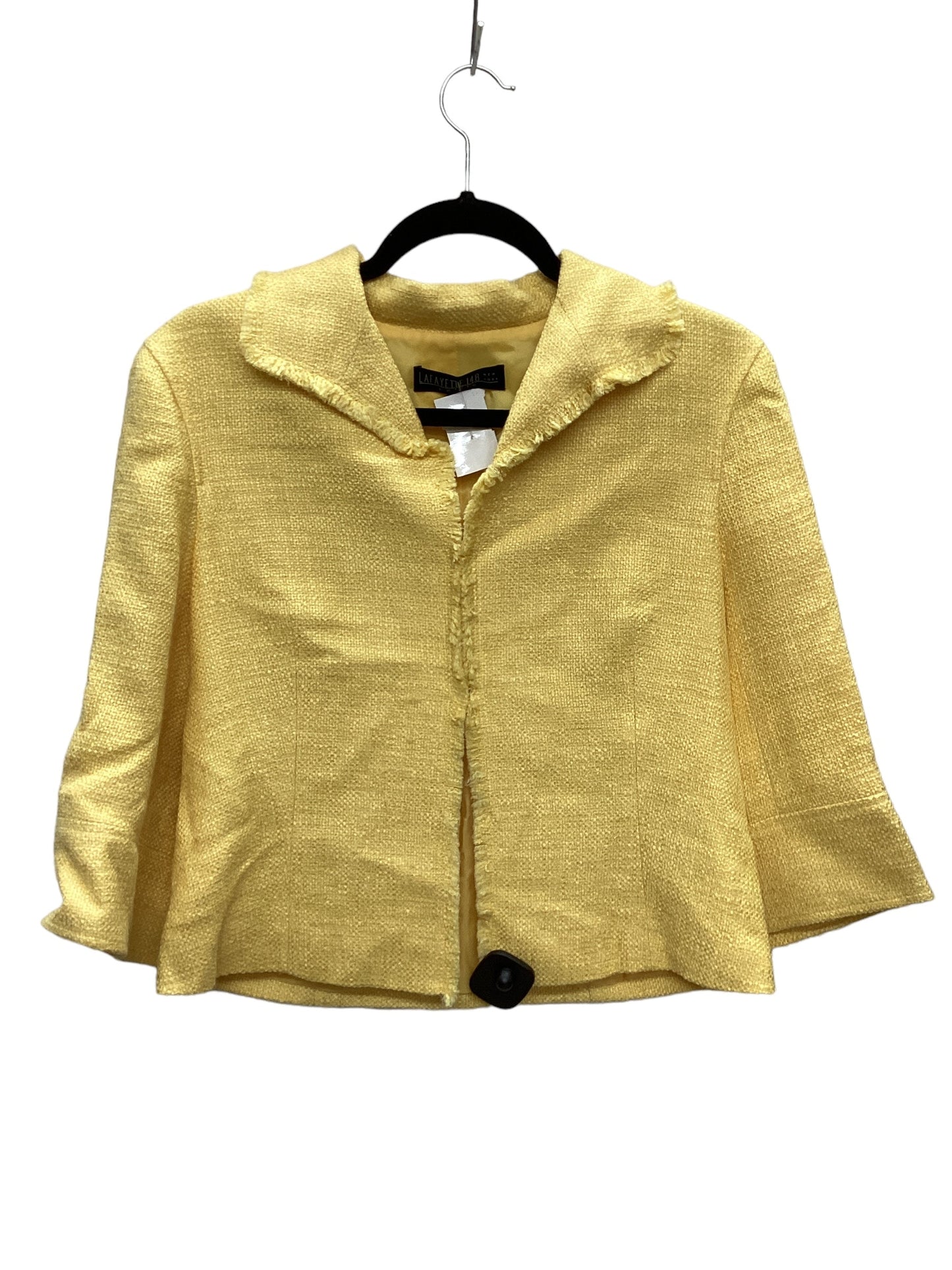 Blazer By Lafayette 148 In Yellow, Size: 6