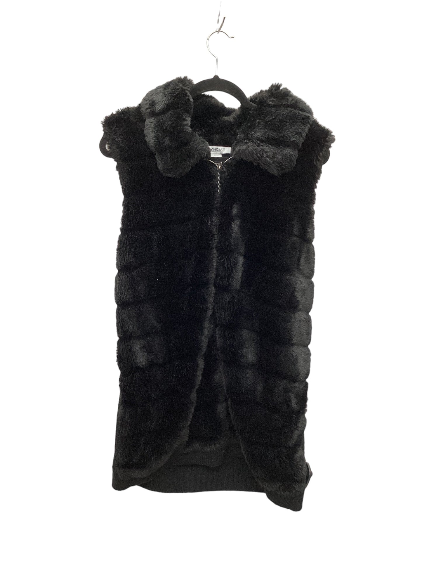 Vest Faux Fur & Sherpa By White House Black Market In Black, Size: Xl