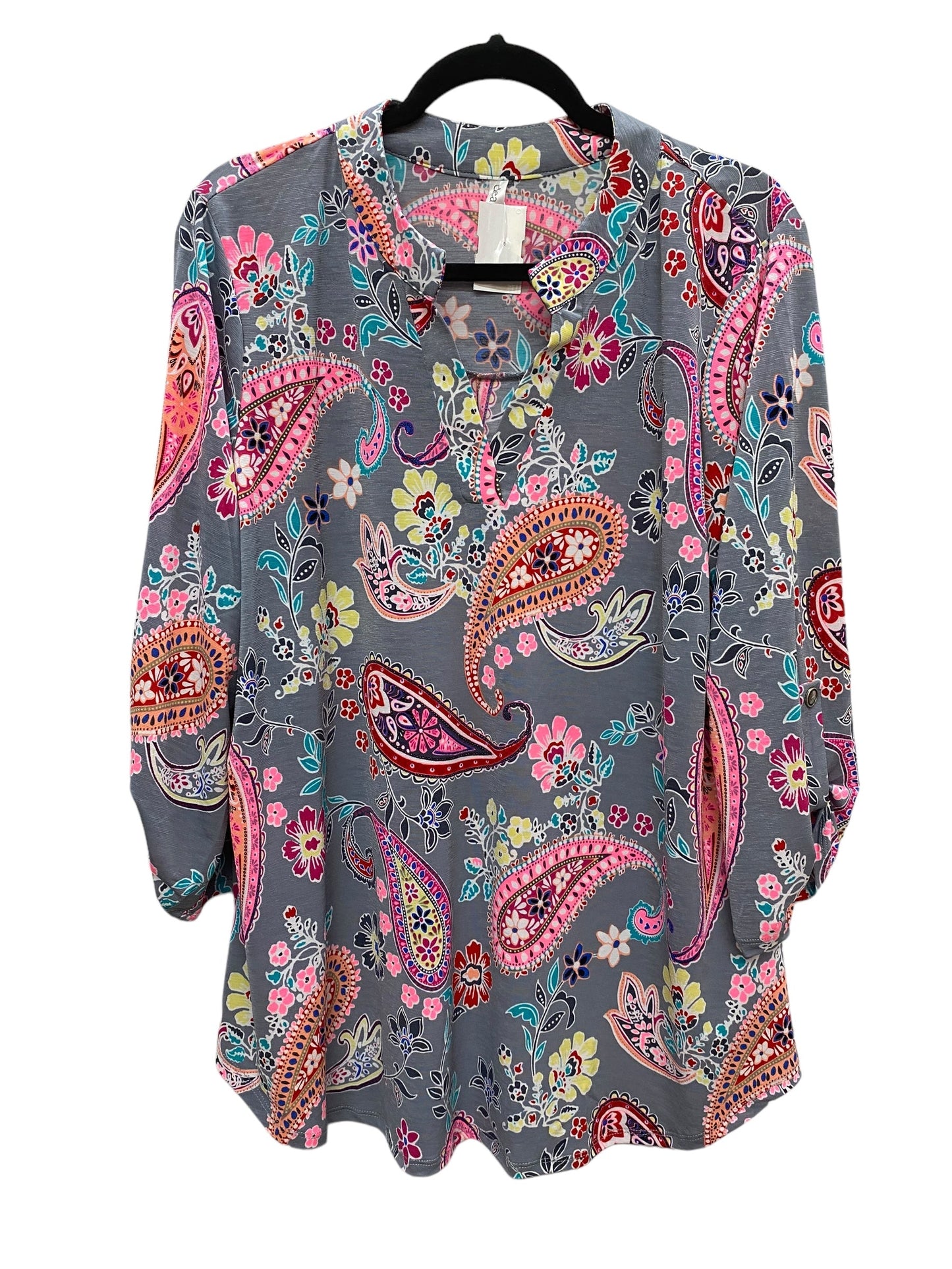 Top Long Sleeve By Clothes Mentor In Multi-colored, Size: Xl