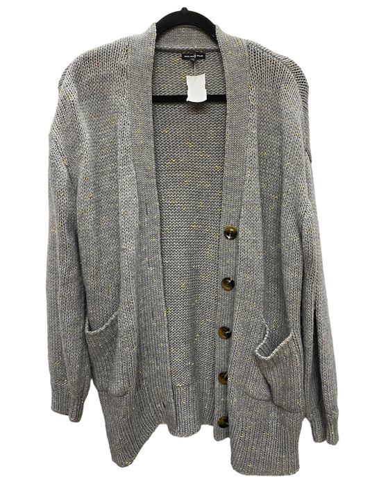 Sweater Cardigan By Who What Wear In Grey, Size: L