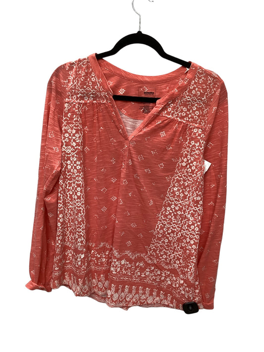 Top Long Sleeve By Sonoma In Pink, Size: M