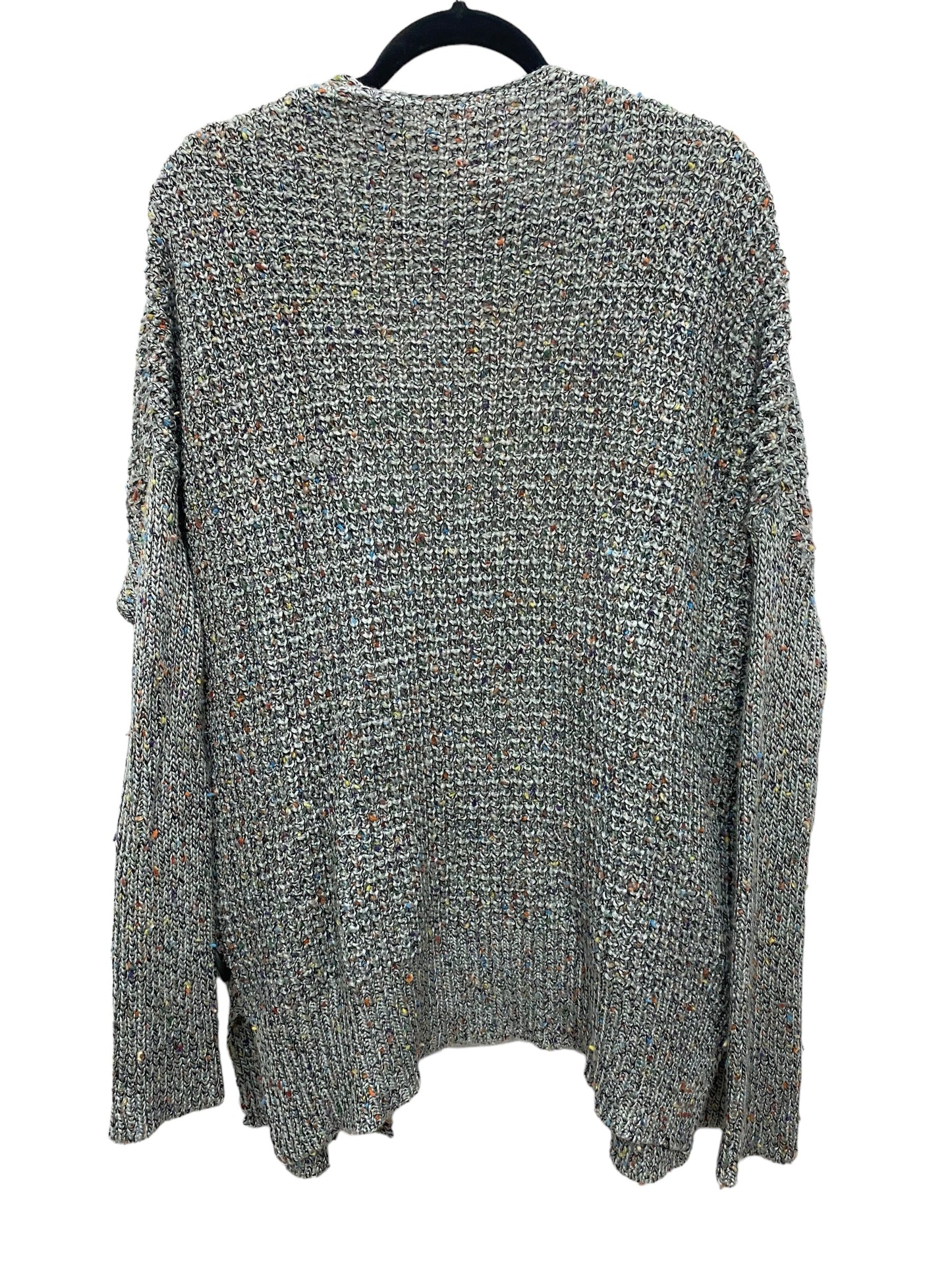 Sweater Cardigan By Hem & Thread In Grey, Size: M