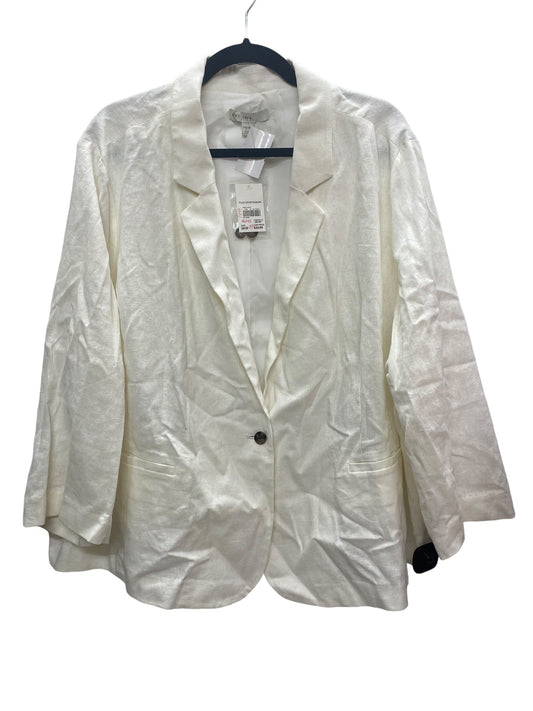 Blazer By Cato In White, Size: 3x