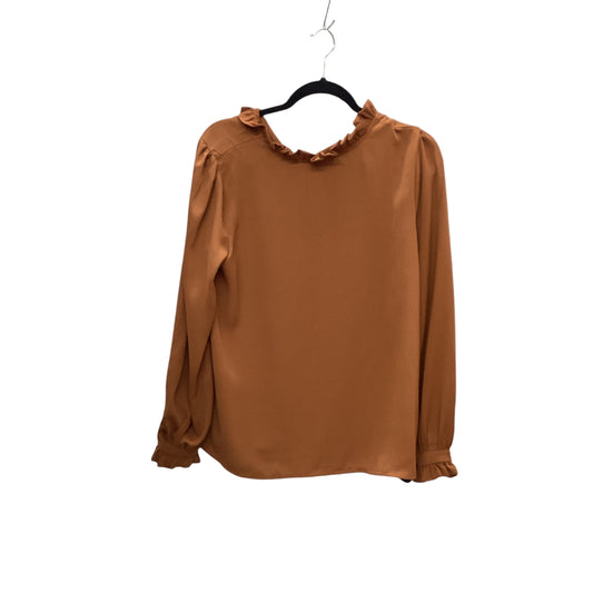 Top Long Sleeve By Zenana Outfitters In Brown, Size: M