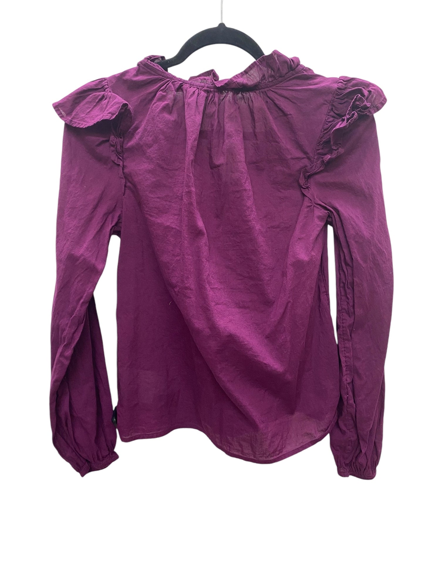 Top Long Sleeve By Gap In Purple, Size: Xs