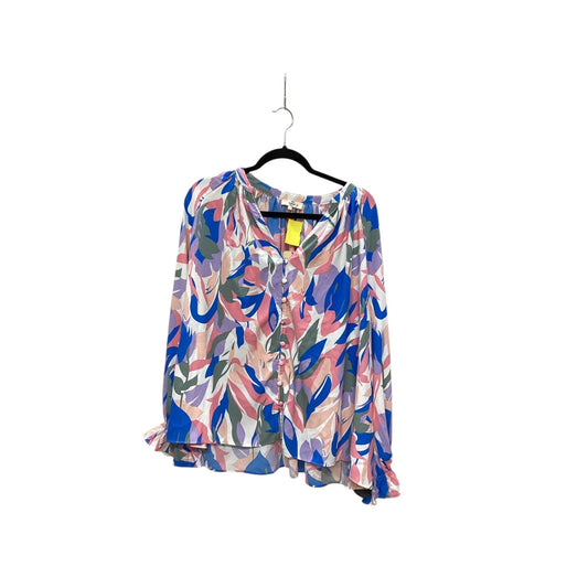 Top Long Sleeve By Entro In Multi-colored, Size: L