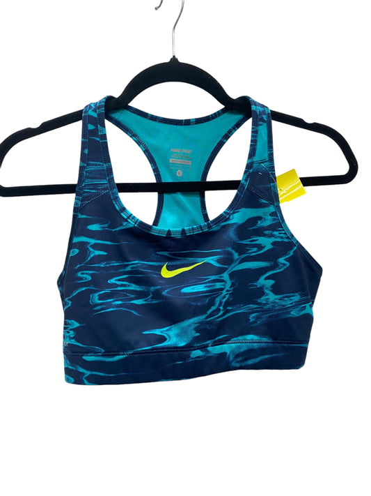 Athletic Bra By Nike Apparel In Blue, Size: L