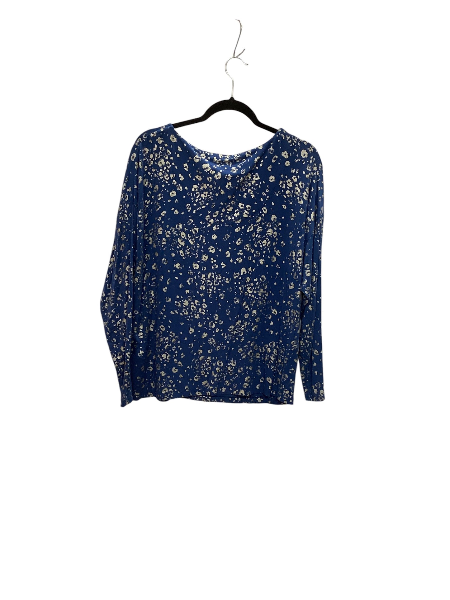 Top Long Sleeve By Chicos In Blue, Size: L