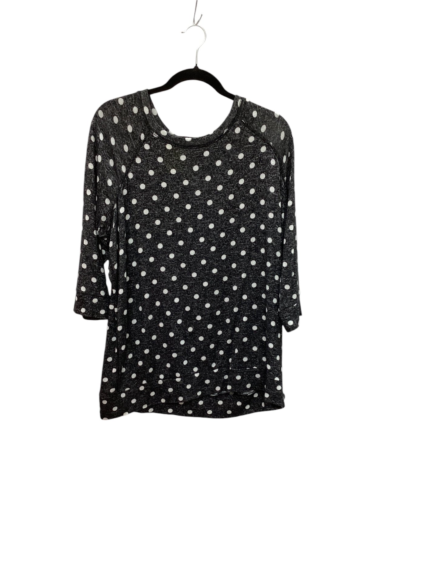 Top Long Sleeve By Market & Spruce In Polkadot Pattern, Size: 1x