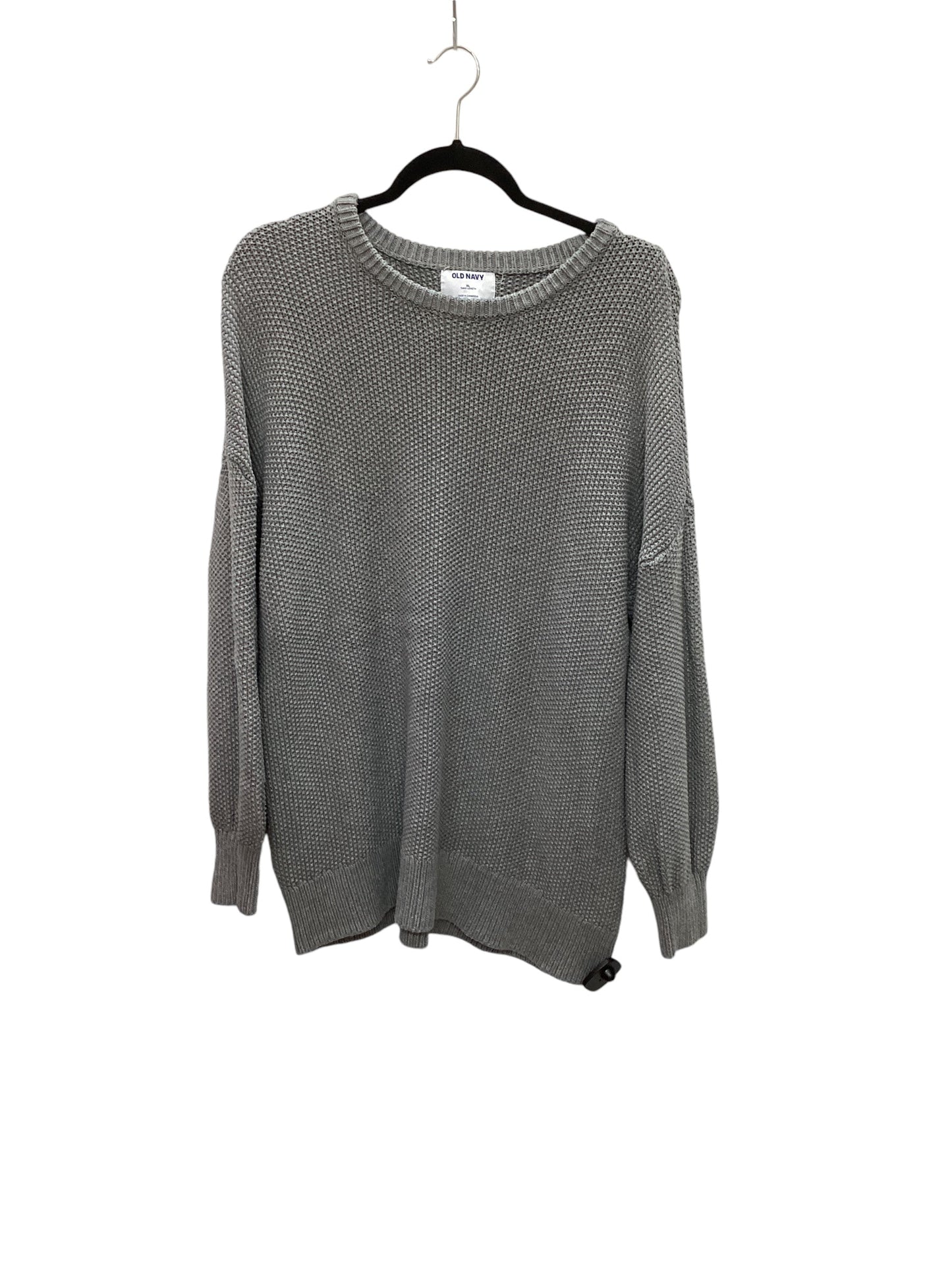 Tunic Long Sleeve By Old Navy In Grey, Size: Xl